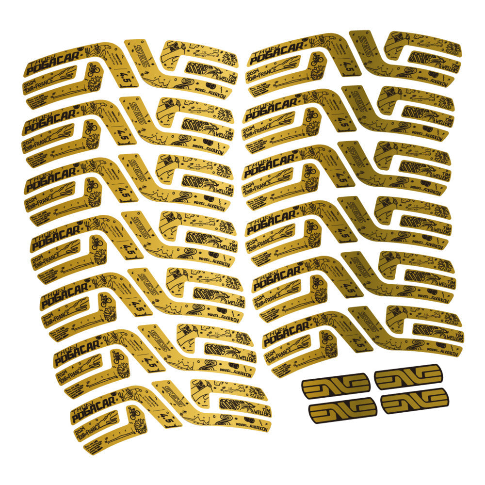 Stickers Compatible Decal Enve SES 45 Pogacar TDF 2022-2025 compatibles - Autocollants roue vélo route