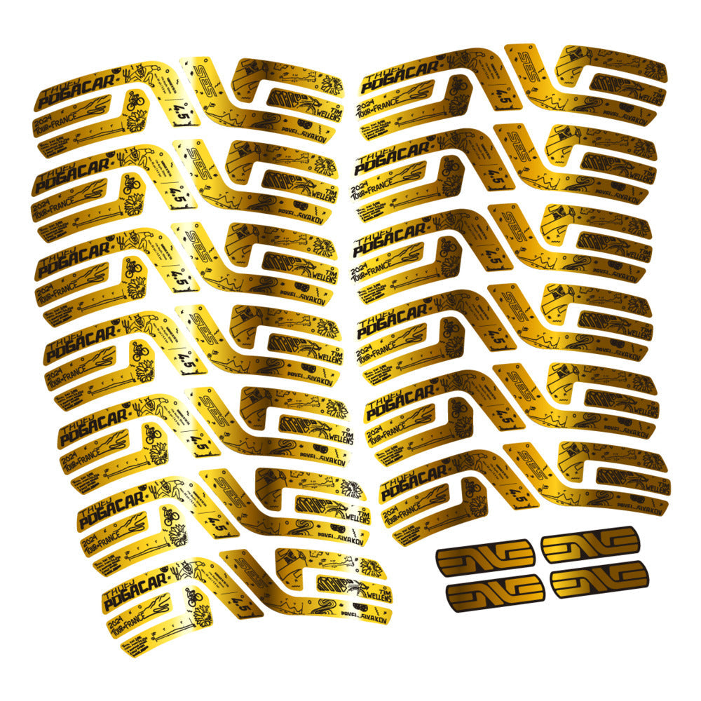 Stickers Compatible Decal Enve SES 45 Pogacar TDF 2022-2025 compatibles - Autocollants roue vélo route