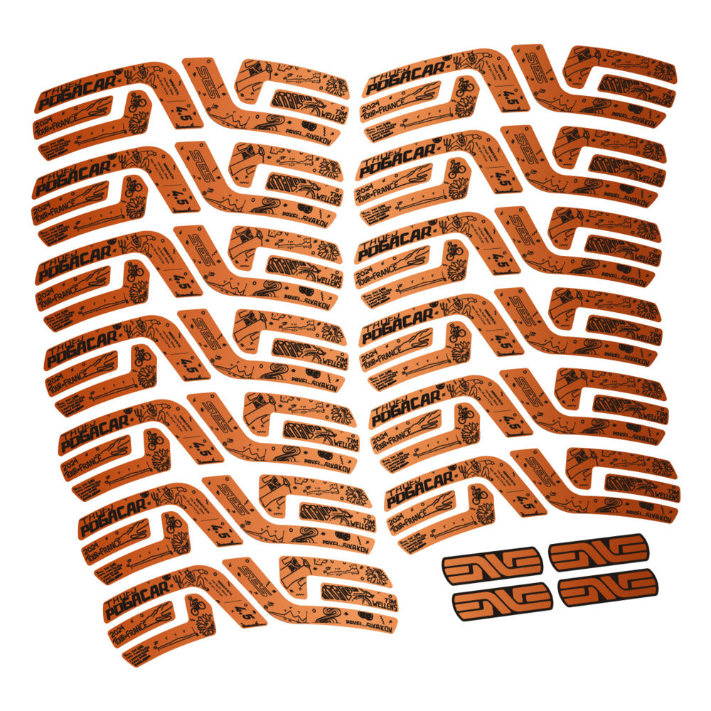 Stickers Compatible Decal Enve SES 45 Pogacar TDF 2022-2025 compatibles - Autocollants roue vélo route