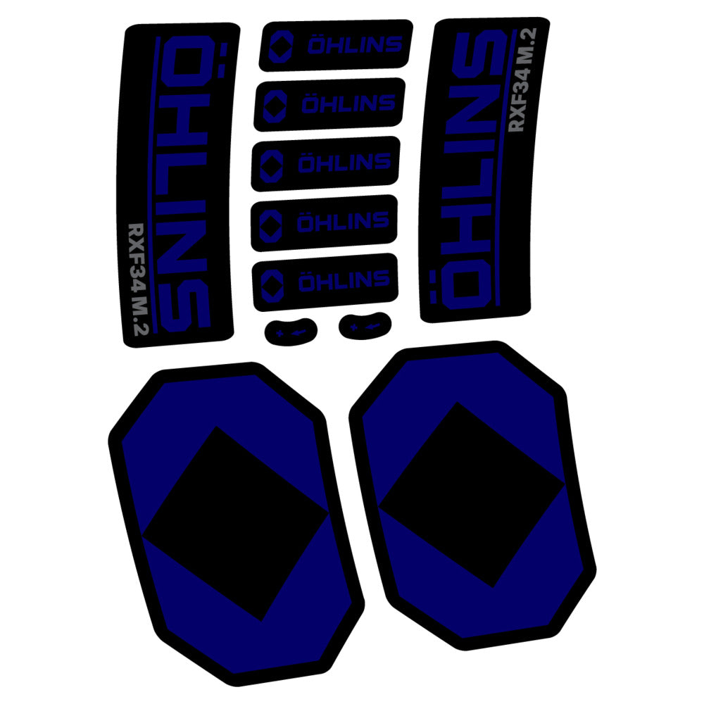 Stickers Öhlins RXF 34 M2 2027 compatibles - Autocollants fourche VTT
