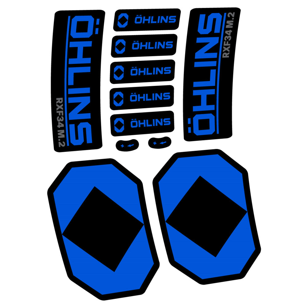 Stickers Öhlins RXF 34 M2 2027 compatibles - Autocollants fourche VTT