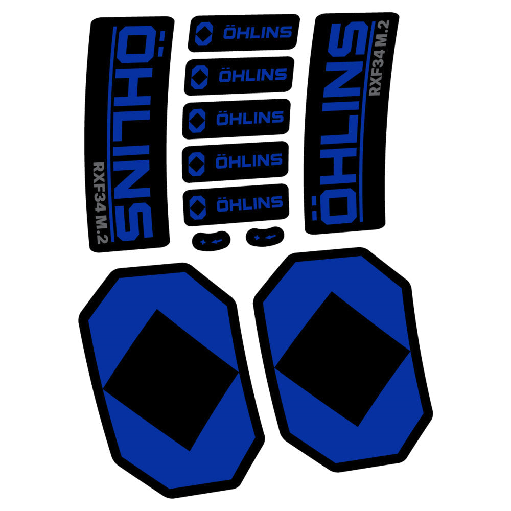 Stickers Öhlins RXF 34 M2 2027 compatibles - Autocollants fourche VTT