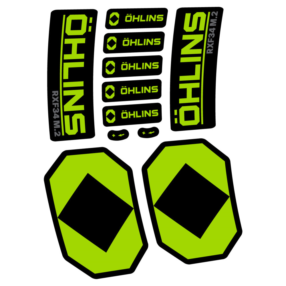 Stickers Öhlins RXF 34 M2 2027 compatibles - Autocollants fourche VTT