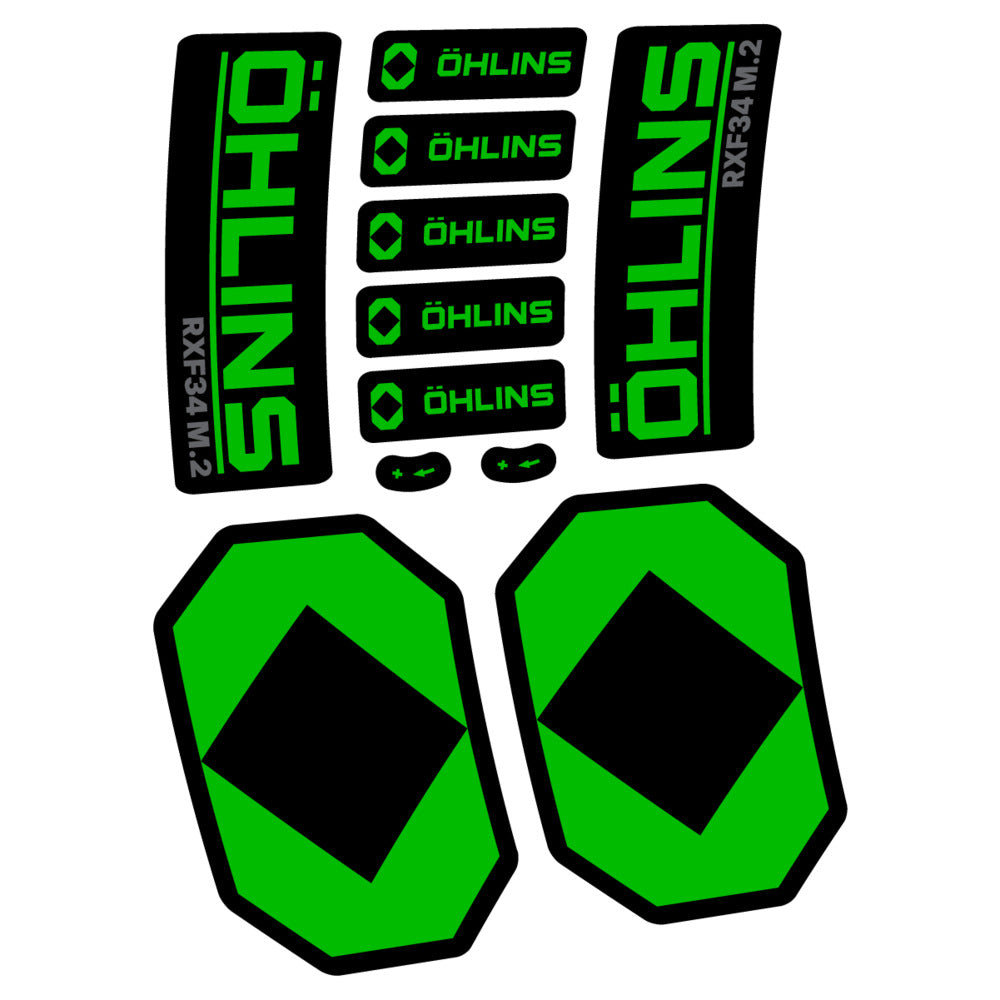 Stickers Öhlins RXF 34 M2 2027 compatibles - Autocollants fourche VTT