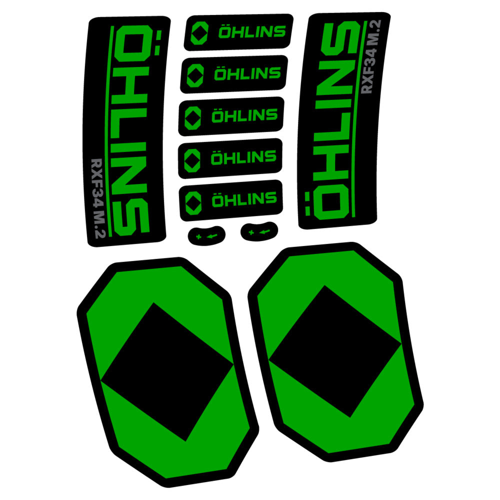 Stickers Öhlins RXF 34 M2 2027 compatibles - Autocollants fourche VTT
