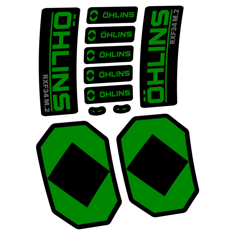 Stickers Öhlins RXF 34 M2 2027 compatibles - Autocollants fourche VTT