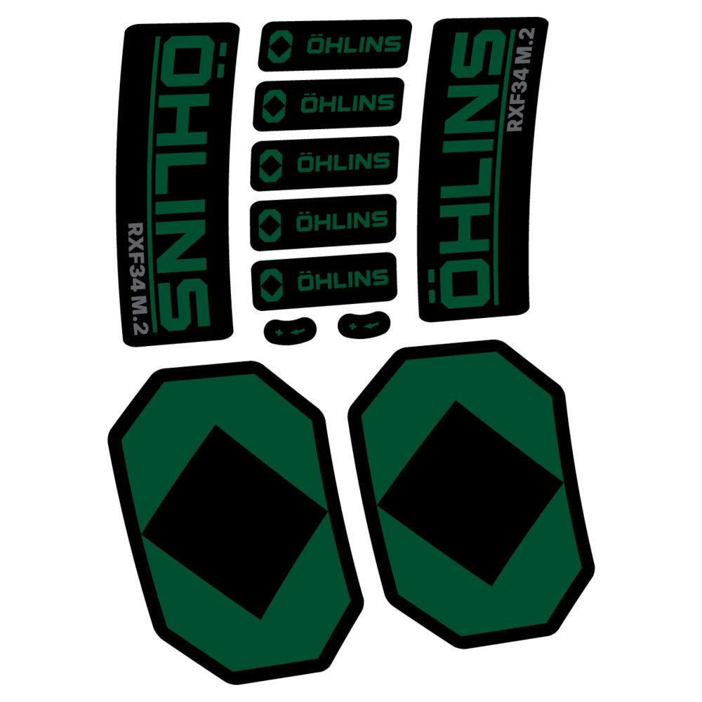 Stickers Öhlins RXF 34 M2 2027 compatibles - Autocollants fourche VTT