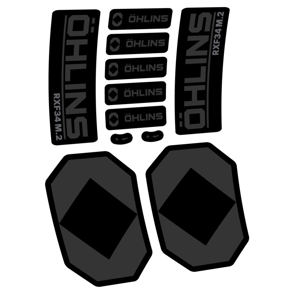 Stickers Öhlins RXF 34 M2 2027 compatibles - Autocollants fourche VTT