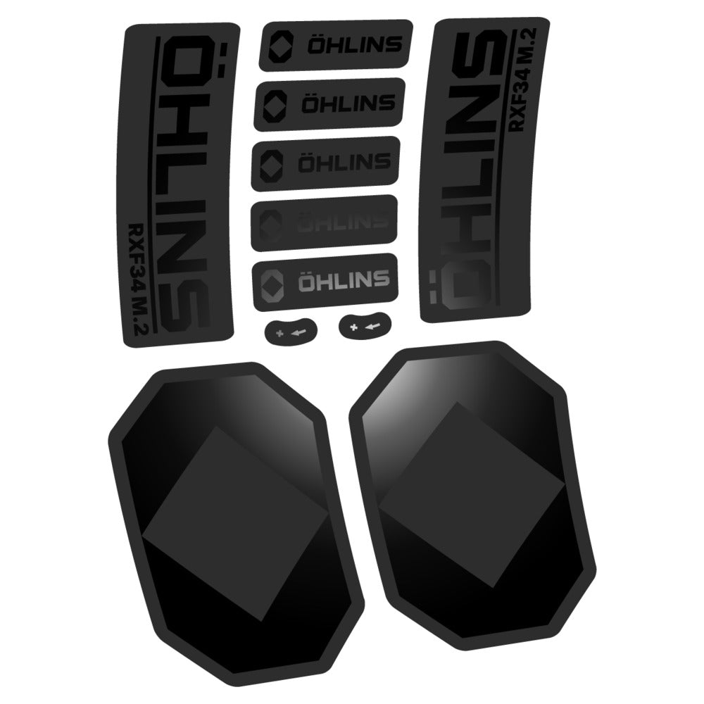Stickers Öhlins RXF 34 M2 2027 compatibles - Autocollants fourche VTT
