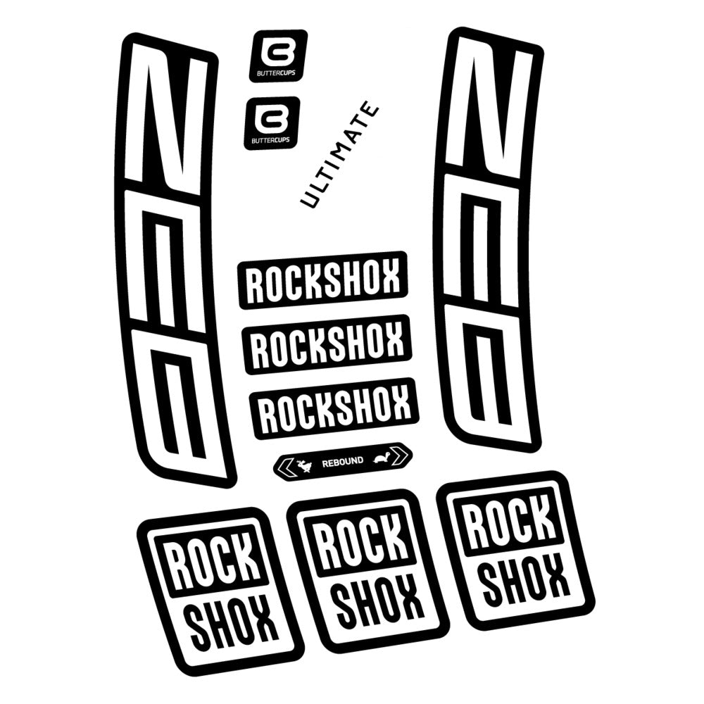 Stickers RockShox ZEB Ultimate 2027 compatibles - Autocollants fourche VTT