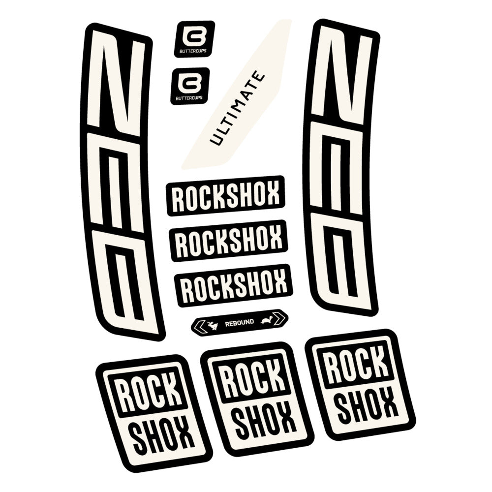 Stickers RockShox ZEB Ultimate 2027 compatibles - Autocollants fourche VTT
