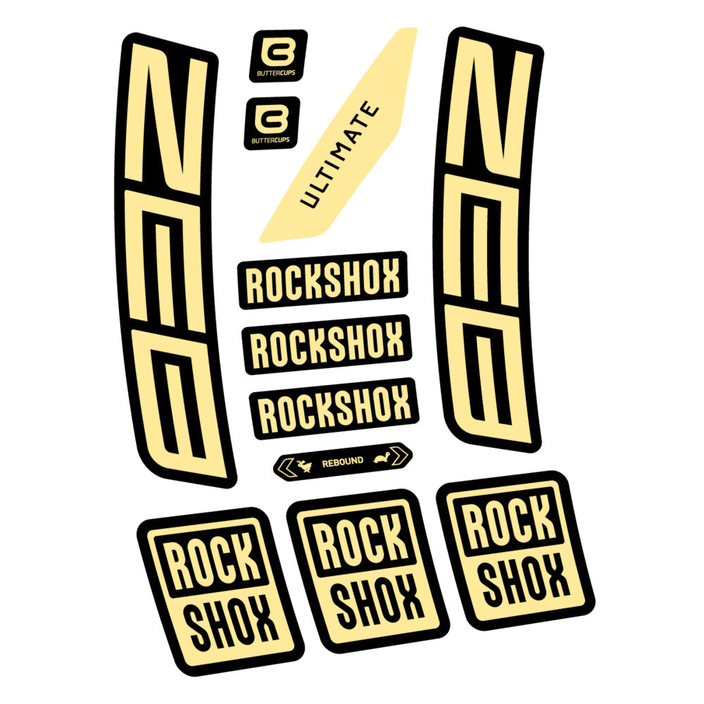 Stickers RockShox ZEB Ultimate 2027 compatibles - Autocollants fourche VTT