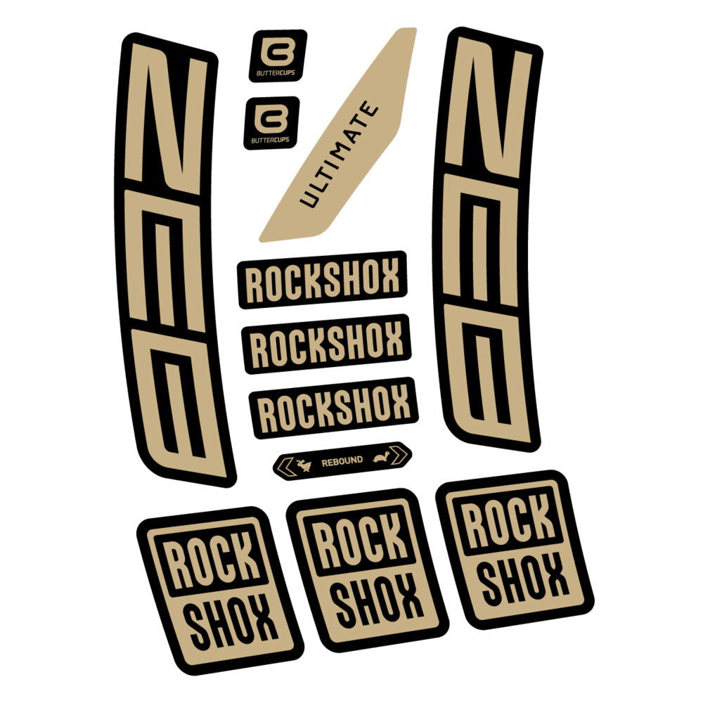 Stickers RockShox ZEB Ultimate 2027 compatibles - Autocollants fourche VTT