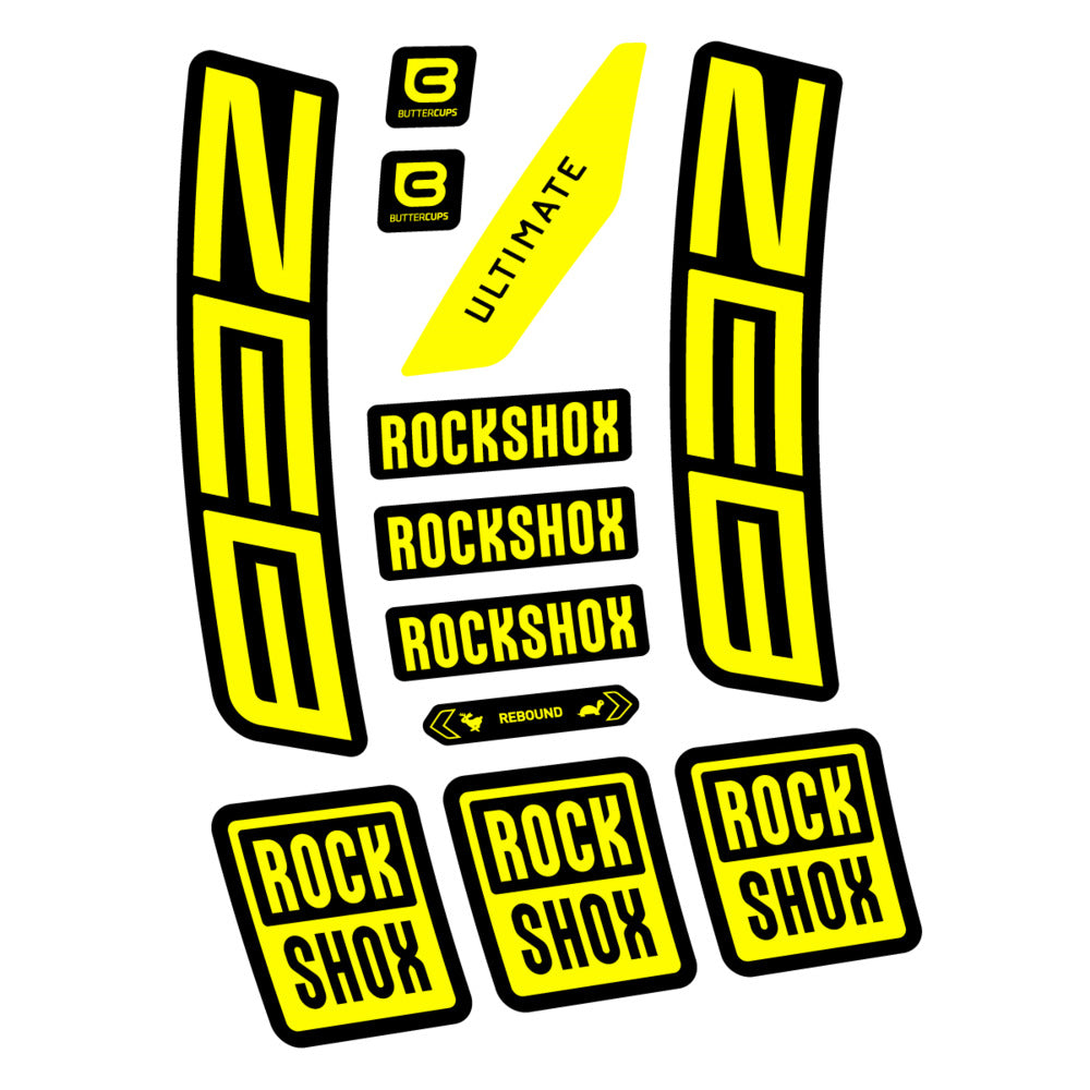 Stickers RockShox ZEB Ultimate 2027 compatibles - Autocollants fourche VTT