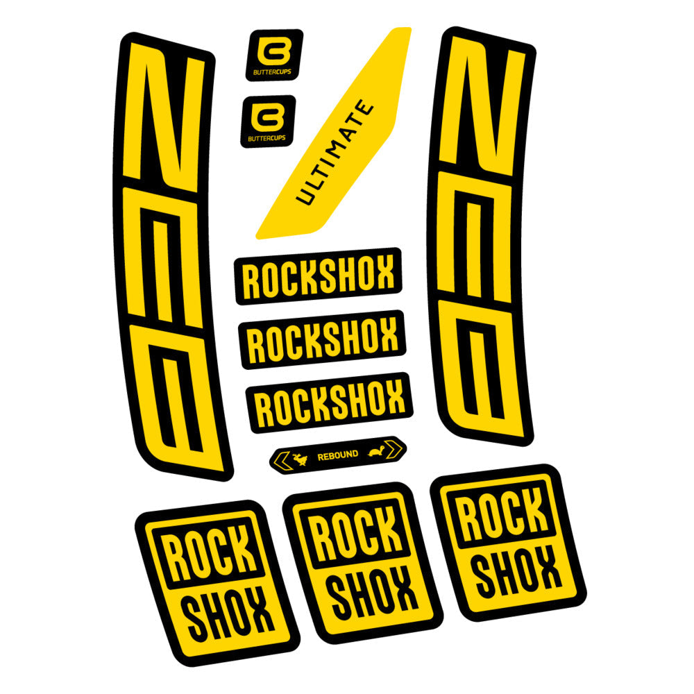Stickers RockShox ZEB Ultimate 2027 compatibles - Autocollants fourche VTT