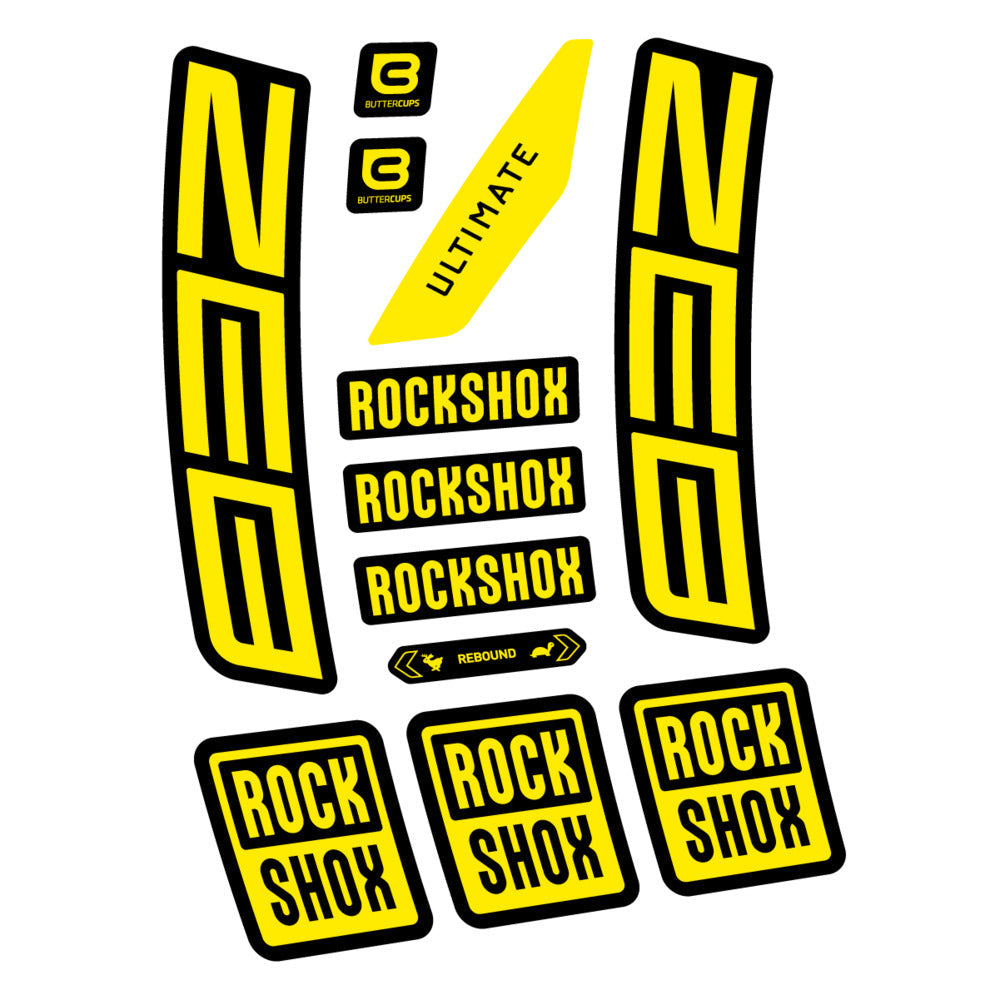 Stickers RockShox ZEB Ultimate 2027 compatibles - Autocollants fourche VTT