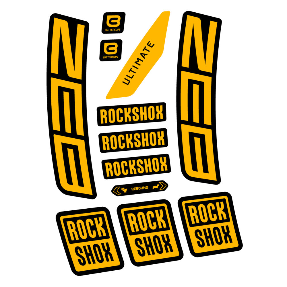 Stickers RockShox ZEB Ultimate 2027 compatibles - Autocollants fourche VTT