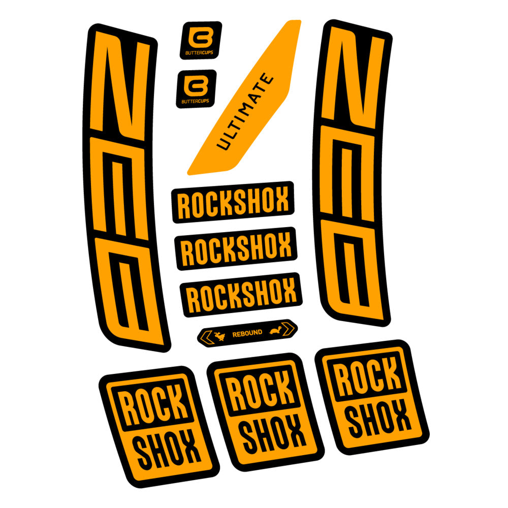 Stickers RockShox ZEB Ultimate 2027 compatibles - Autocollants fourche VTT