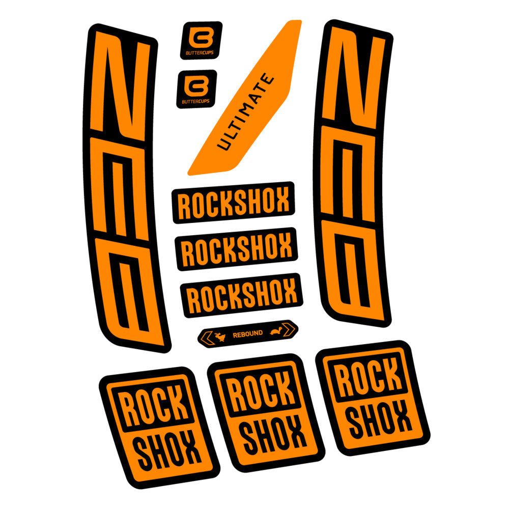Stickers RockShox ZEB Ultimate 2027 compatibles - Autocollants fourche VTT