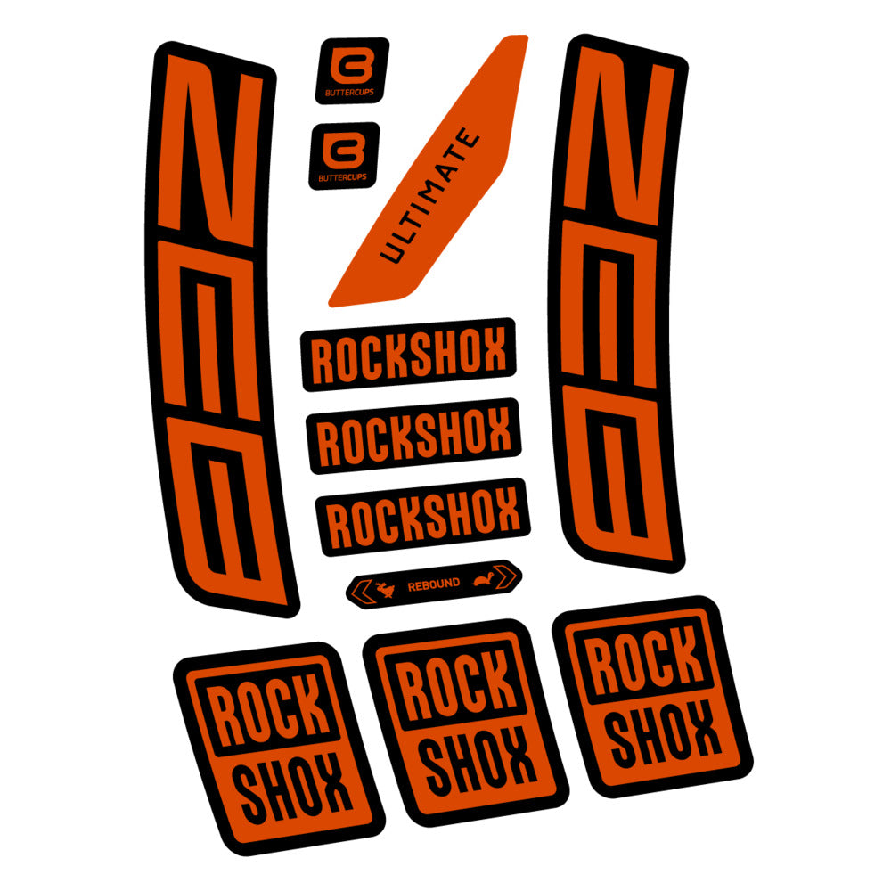 Stickers RockShox ZEB Ultimate 2027 compatibles - Autocollants fourche VTT