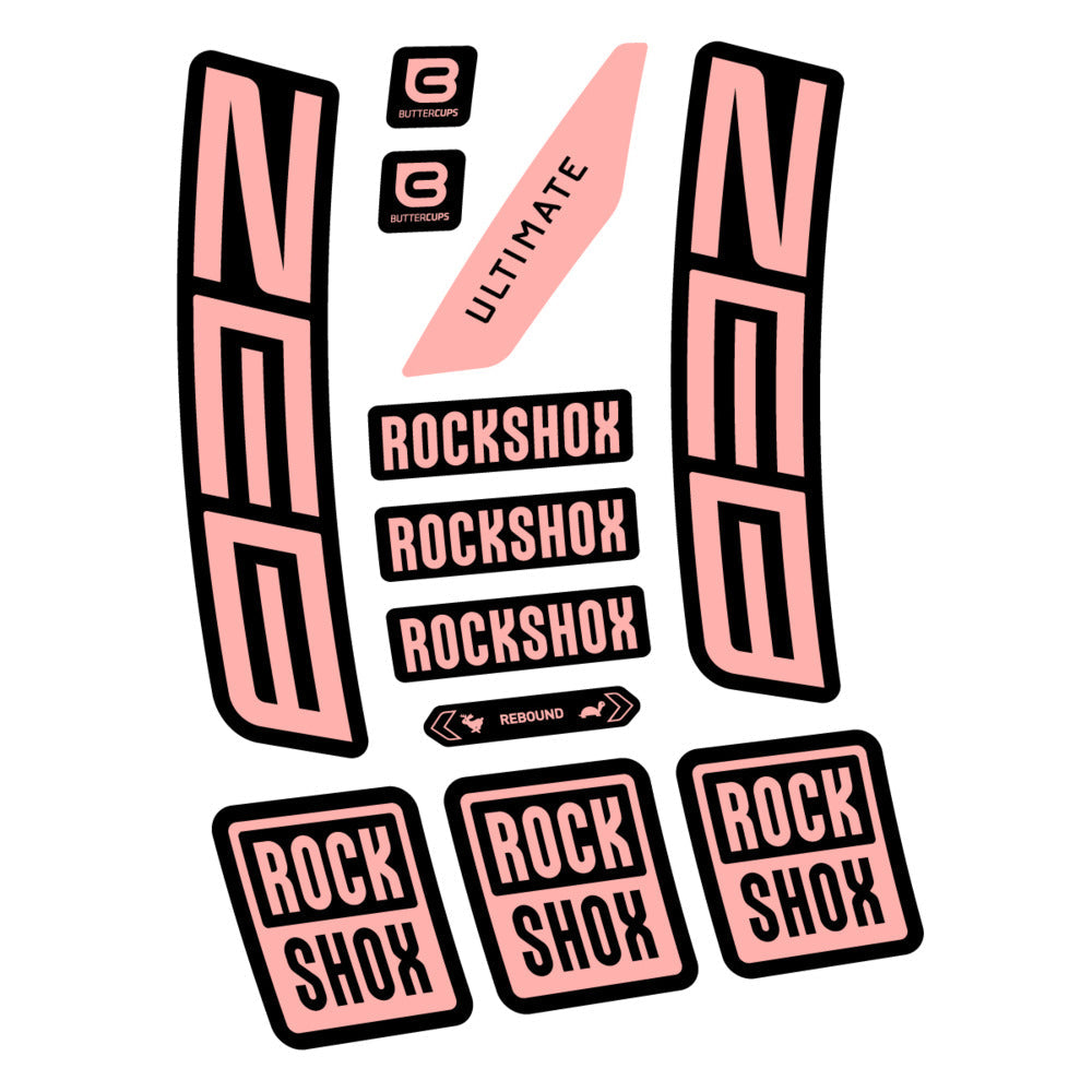 Stickers RockShox ZEB Ultimate 2027 compatibles - Autocollants fourche VTT