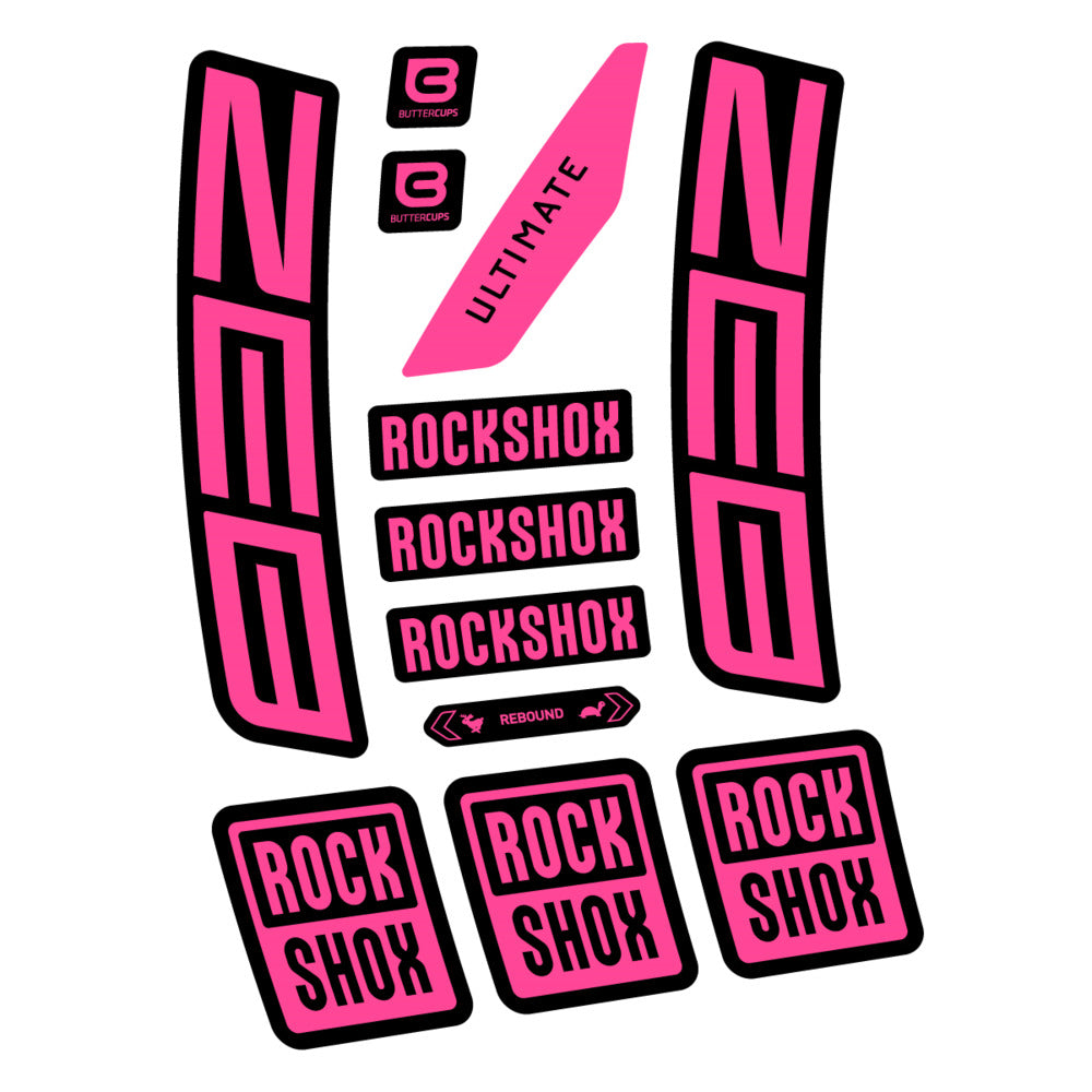 Stickers RockShox ZEB Ultimate 2027 compatibles - Autocollants fourche VTT