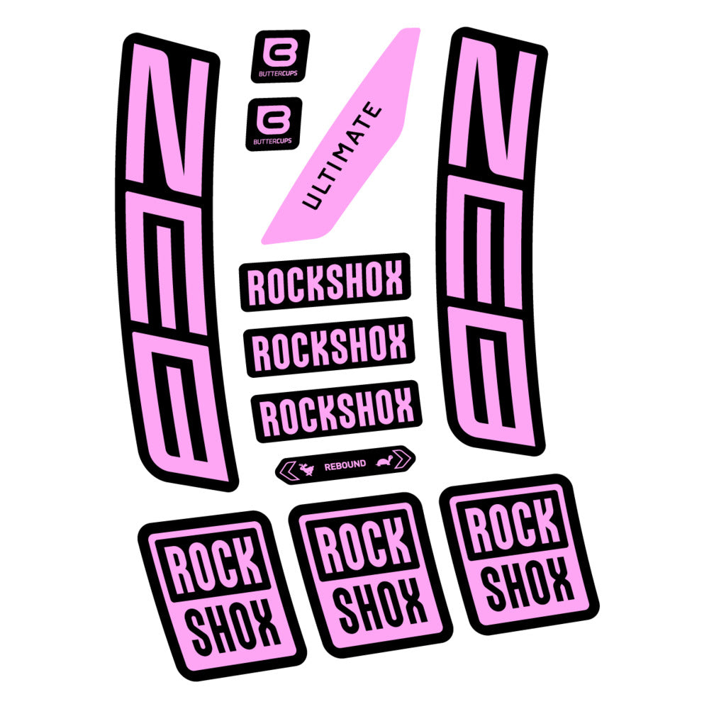Stickers RockShox ZEB Ultimate 2027 compatibles - Autocollants fourche VTT