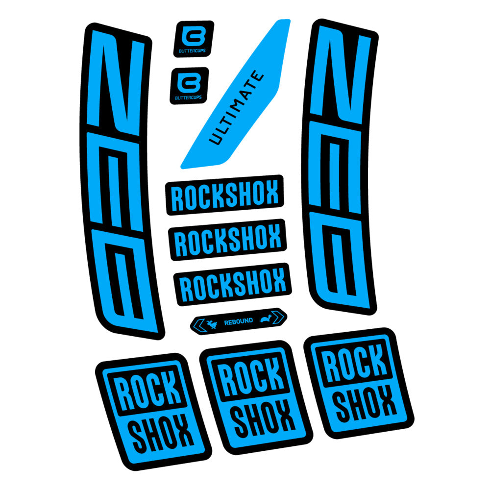 Stickers RockShox ZEB Ultimate 2027 compatibles - Autocollants fourche VTT