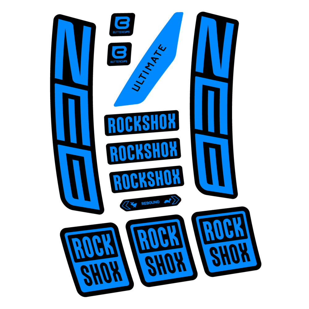 Stickers RockShox ZEB Ultimate 2027 compatibles - Autocollants fourche VTT