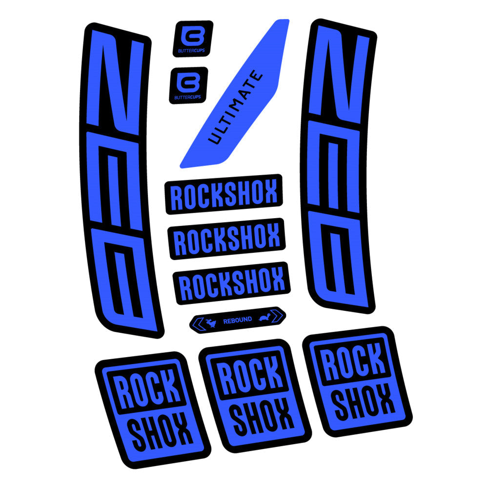 Stickers RockShox ZEB Ultimate 2027 compatibles - Autocollants fourche VTT