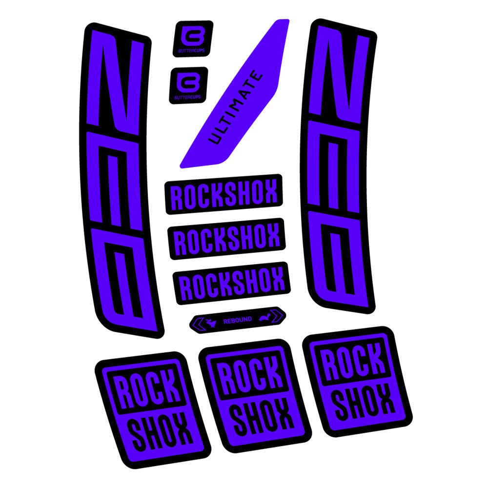 Stickers RockShox ZEB Ultimate 2027 compatibles - Autocollants fourche VTT