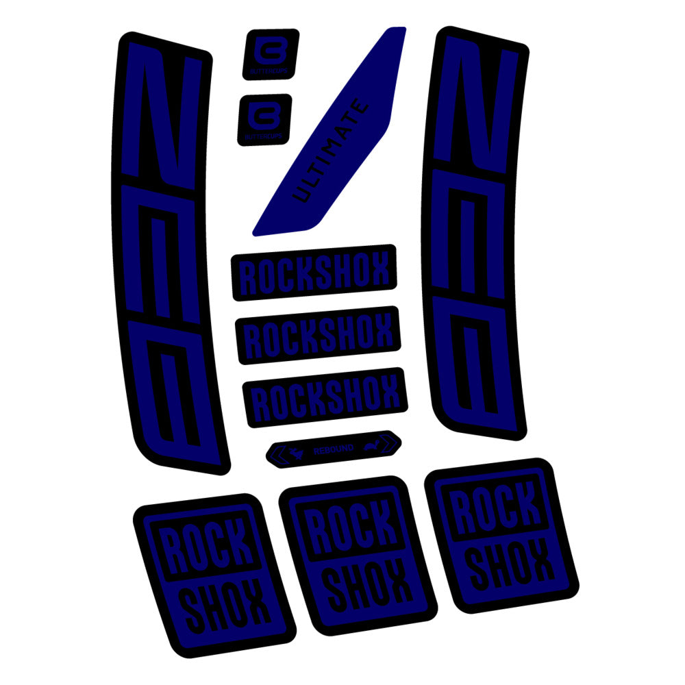 Stickers RockShox ZEB Ultimate 2027 compatibles - Autocollants fourche VTT