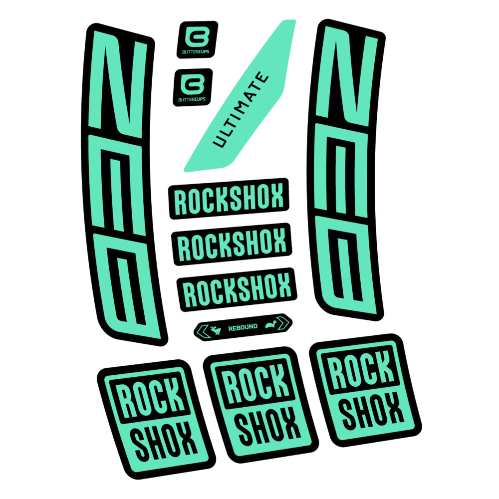 Stickers RockShox ZEB Ultimate 2027 compatibles - Autocollants fourche VTT