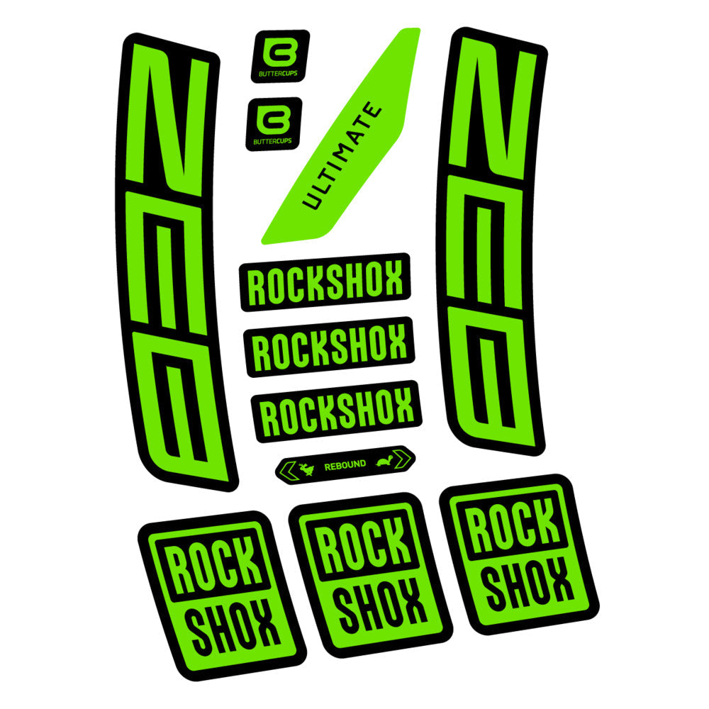 Stickers RockShox ZEB Ultimate 2027 compatibles - Autocollants fourche VTT