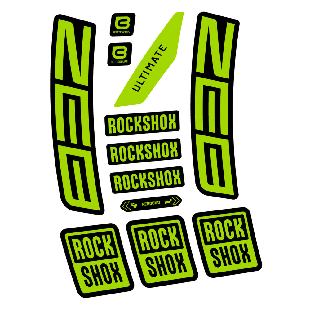 Stickers RockShox ZEB Ultimate 2027 compatibles - Autocollants fourche VTT
