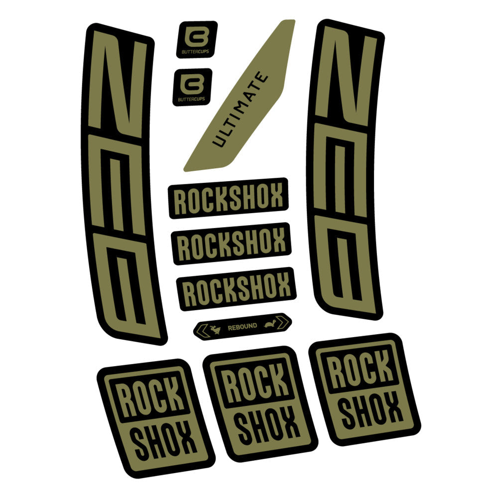 Stickers RockShox ZEB Ultimate 2027 compatibles - Autocollants fourche VTT