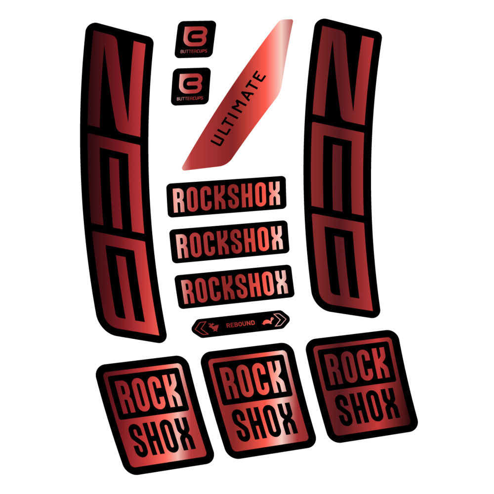 Stickers RockShox ZEB Ultimate 2027 compatibles - Autocollants fourche VTT