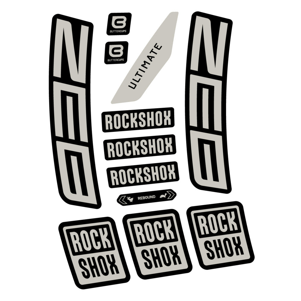 Stickers RockShox ZEB Ultimate 2027 compatibles - Autocollants fourche VTT