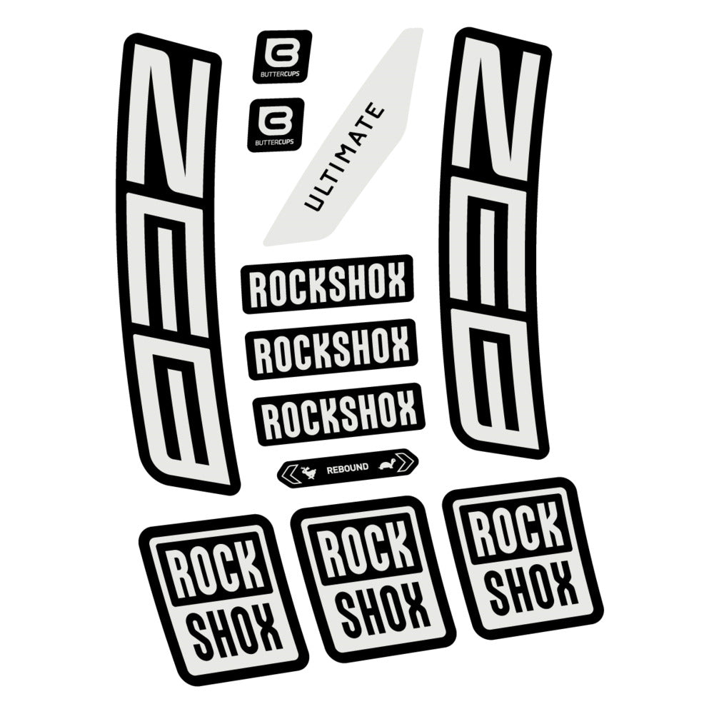 Stickers RockShox ZEB Ultimate 2027 compatibles - Autocollants fourche VTT