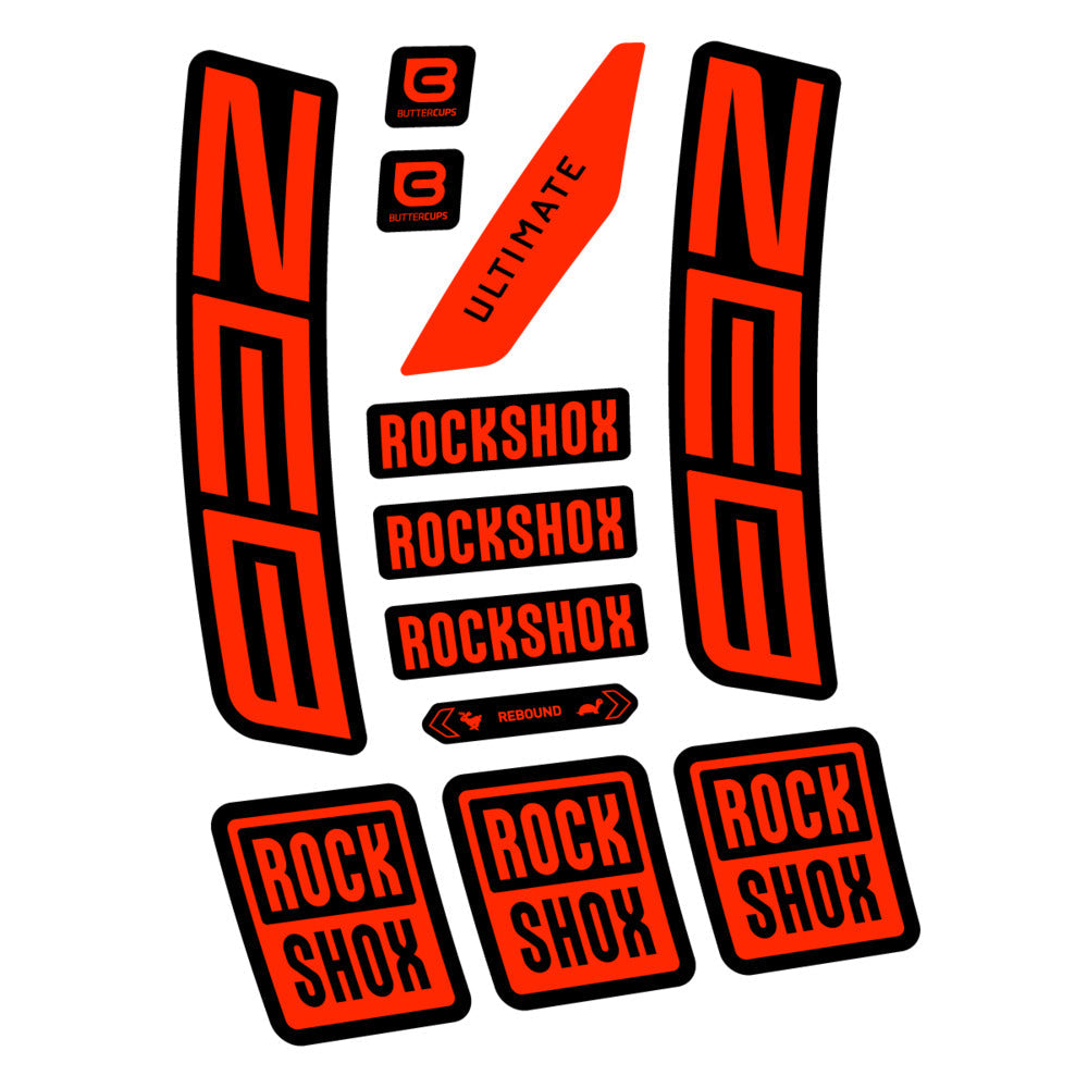 Stickers RockShox ZEB Ultimate 2027 compatibles - Autocollants fourche VTT