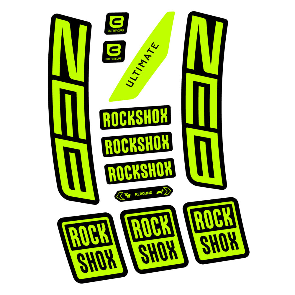 Stickers RockShox ZEB Ultimate 2027 compatibles - Autocollants fourche VTT