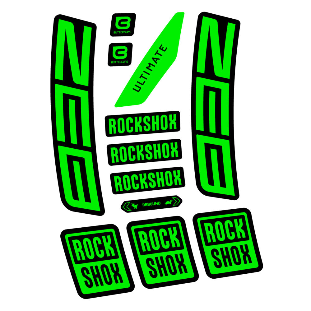 Stickers RockShox ZEB Ultimate 2027 compatibles - Autocollants fourche VTT