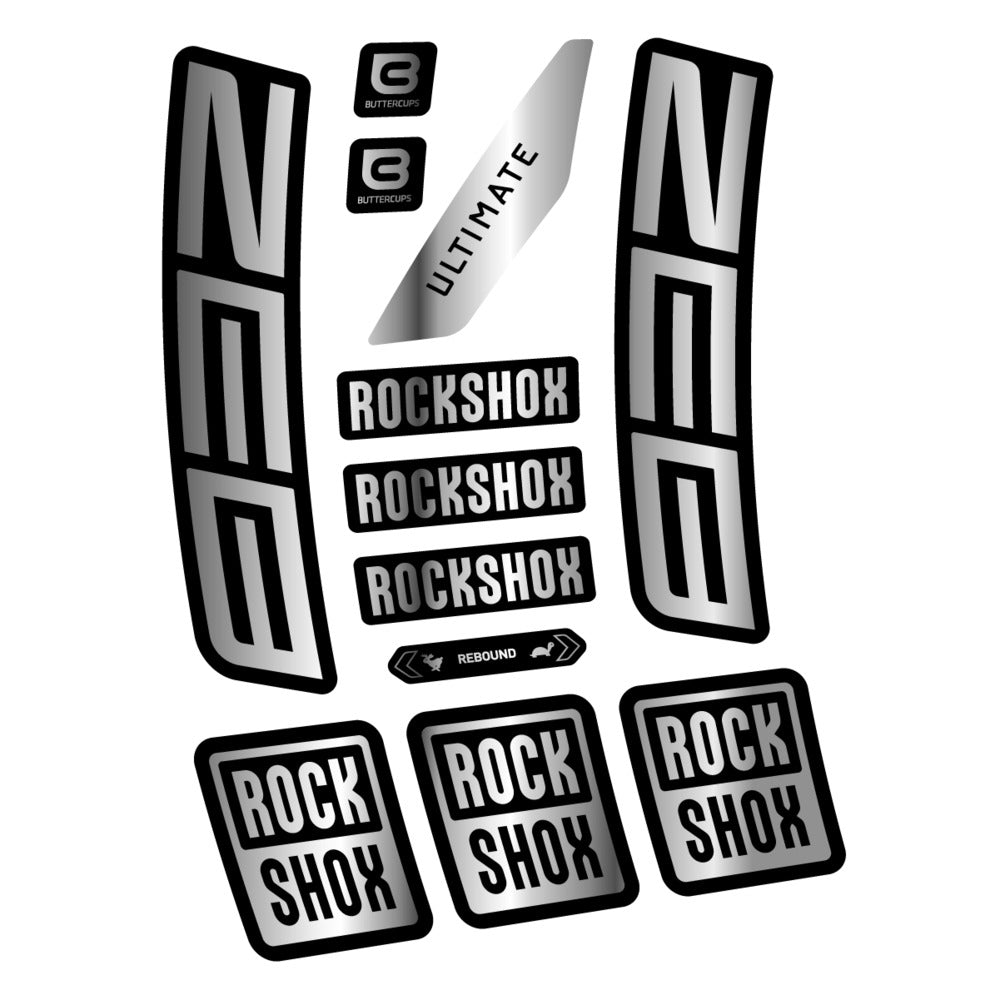 Stickers RockShox ZEB Ultimate 2027 compatibles - Autocollants fourche VTT