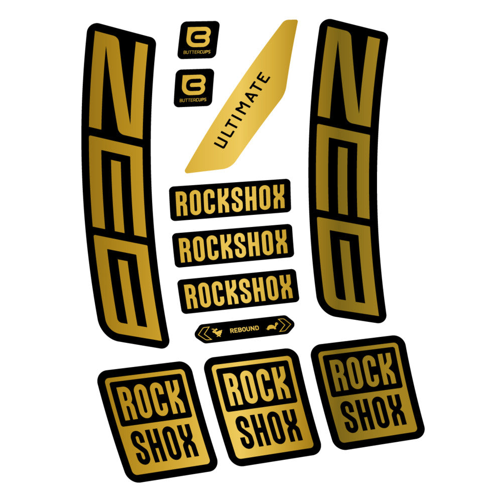 Stickers RockShox ZEB Ultimate 2027 compatibles - Autocollants fourche VTT