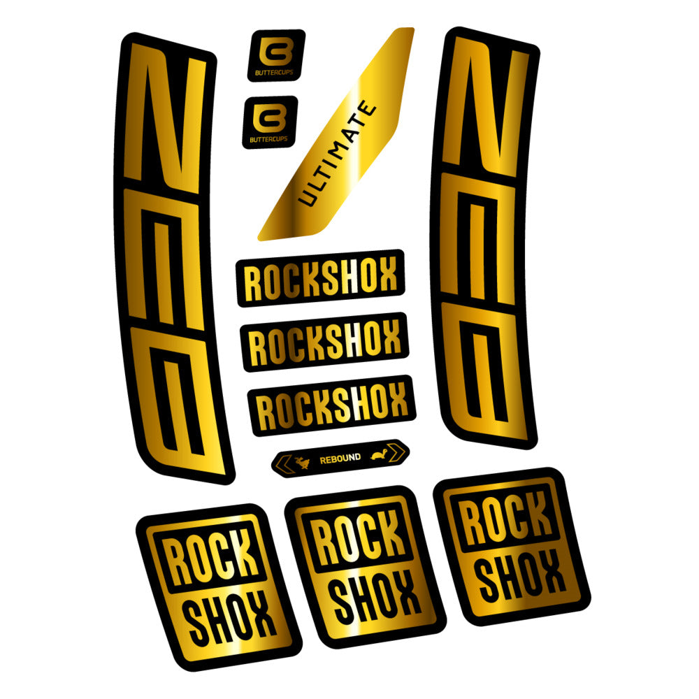 Stickers RockShox ZEB Ultimate 2027 compatibles - Autocollants fourche VTT