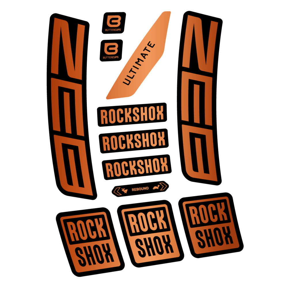 Stickers RockShox ZEB Ultimate 2027 compatibles - Autocollants fourche VTT