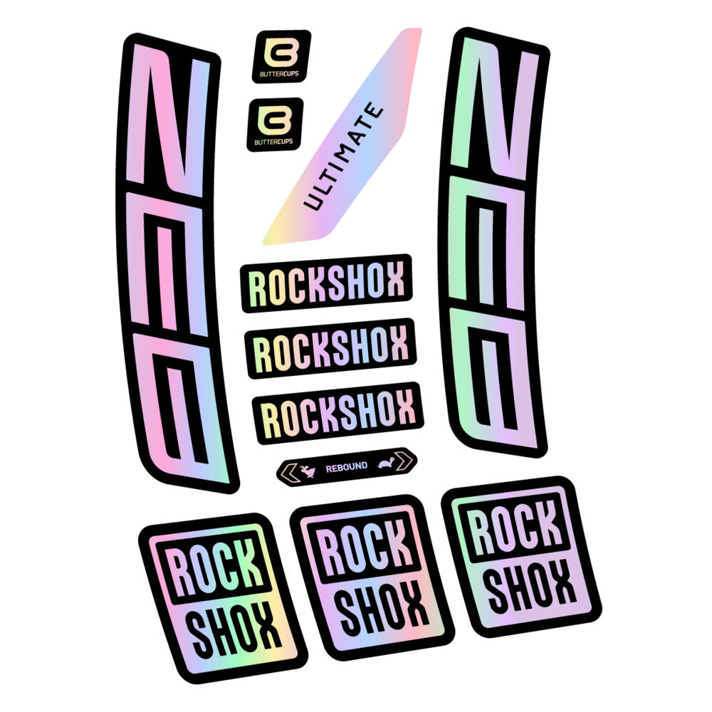 Stickers RockShox ZEB Ultimate 2027 compatibles - Autocollants fourche VTT