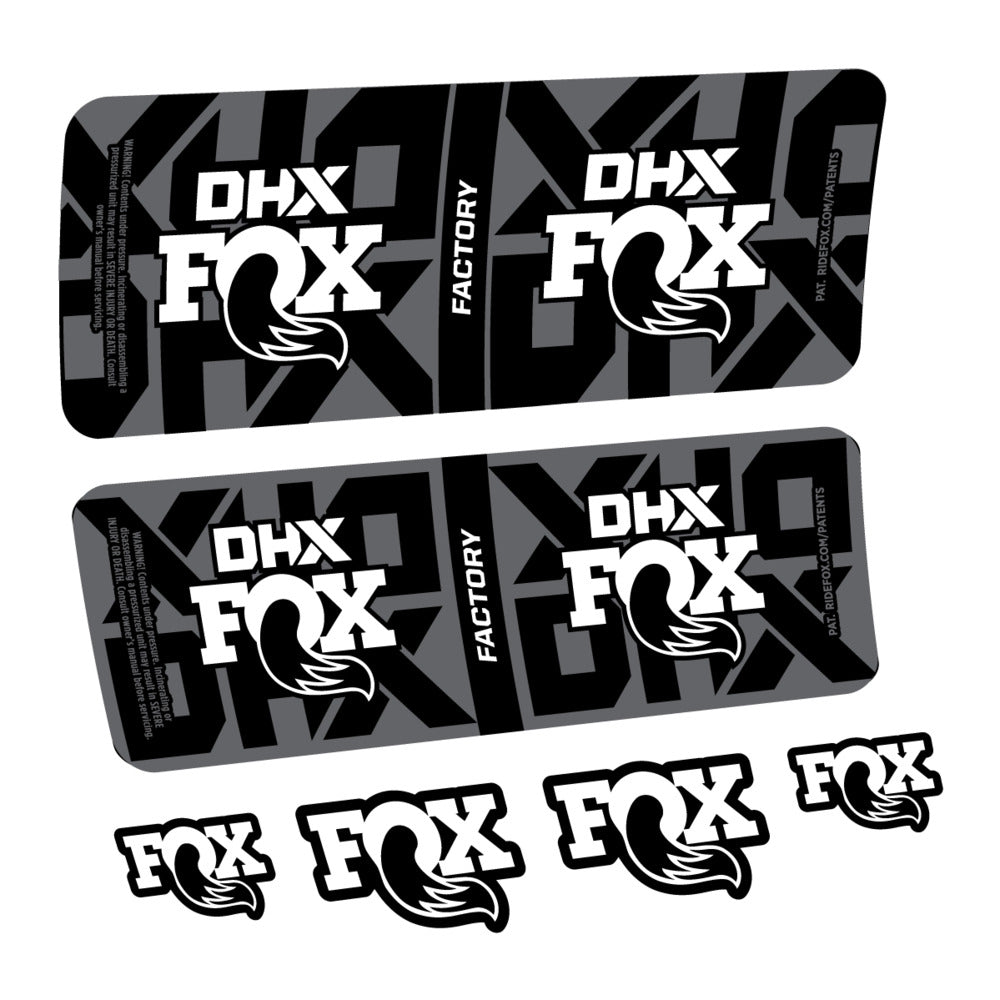 Stickers Fox DHX Factory 2027 compatibles - Autocollants amortisseur VTT