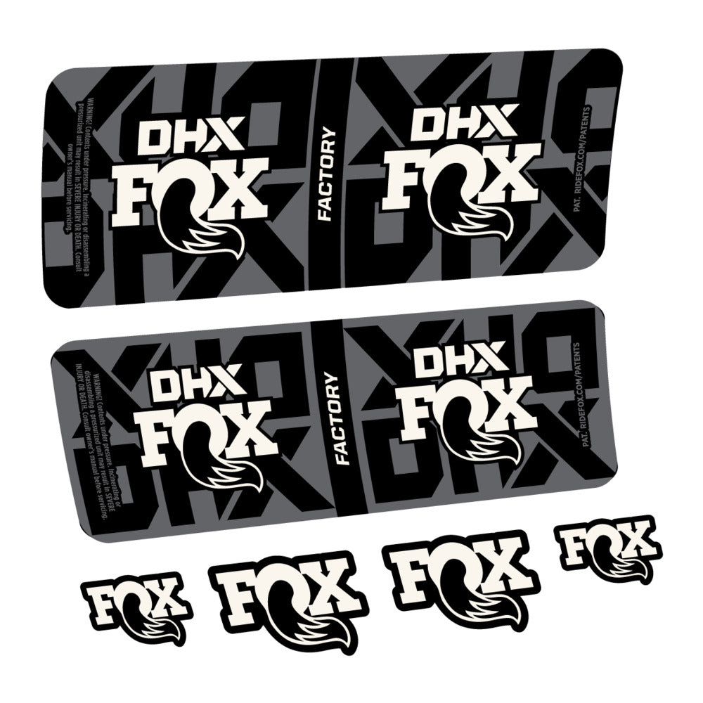 Stickers Fox DHX Factory 2027 compatibles - Autocollants amortisseur VTT