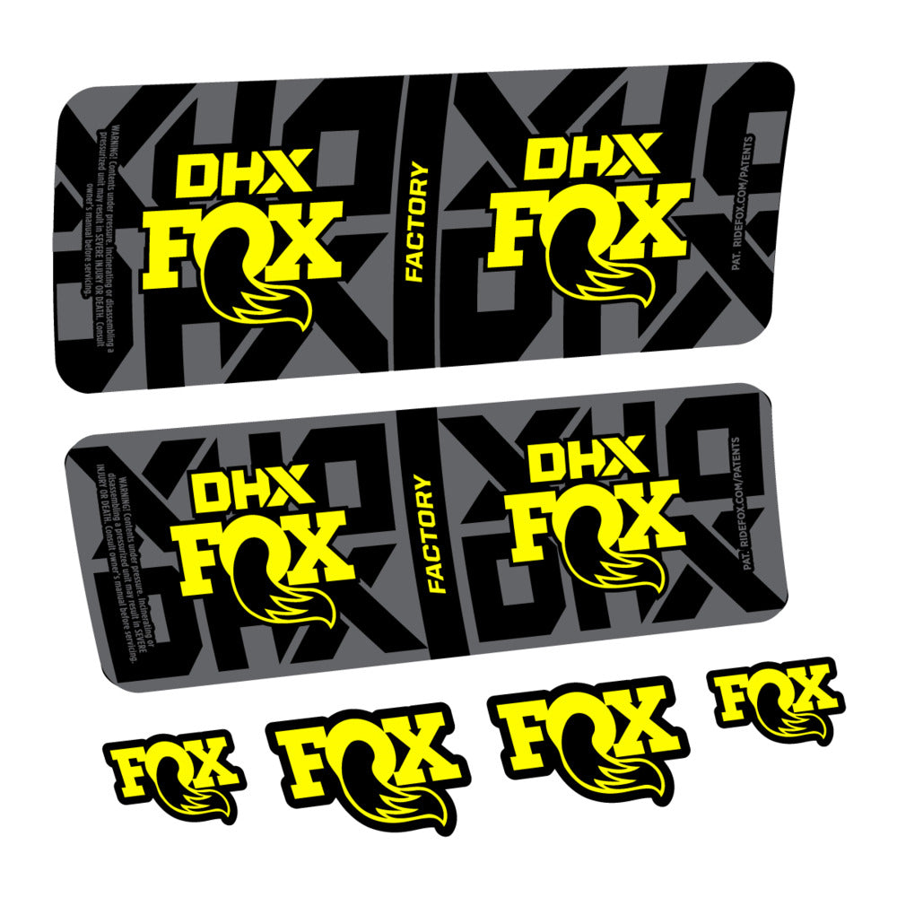 Stickers Fox DHX Factory 2027 compatibles - Autocollants amortisseur VTT